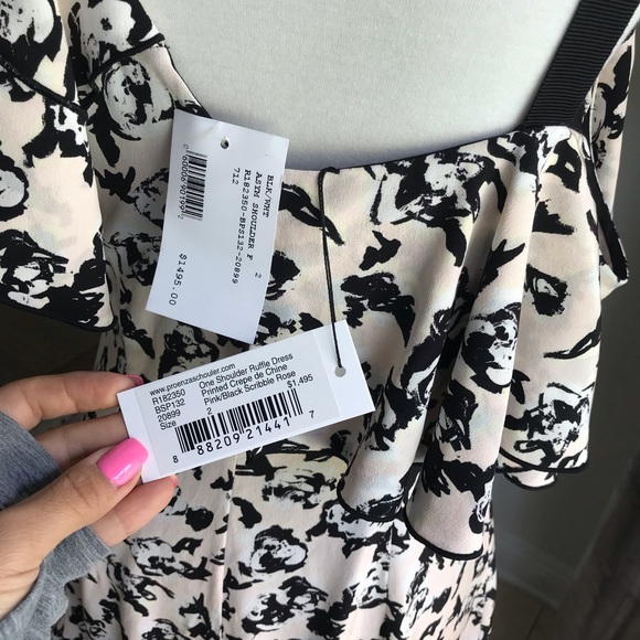 Proenza Schouler one shoulder ruffle dress size 2 - Picture 6 of 7